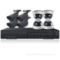 Weatherproof H.264 Digital Video Recorder, 4 Channel Dvr Camera Kits With 420 Tvl Cmos Cctv Ir Camera